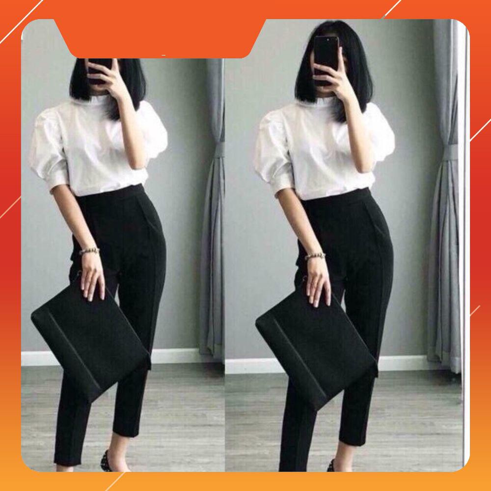 Quần baggy nửa chun sau hàng loại 1 | BigBuy360 - bigbuy360.vn