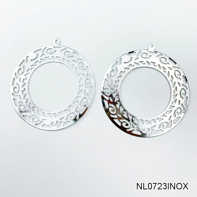 1 phiến họa tiết tròn 55mm nguyên liệu làm trâm làm trang sức cổ trang
