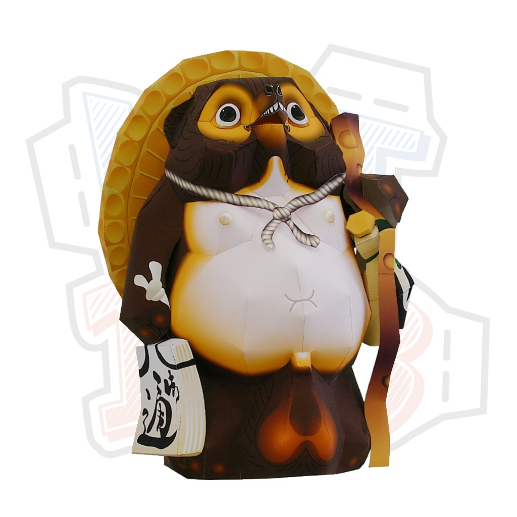 Mô hình giấy Nhật Bản Shigaraki Tanuki