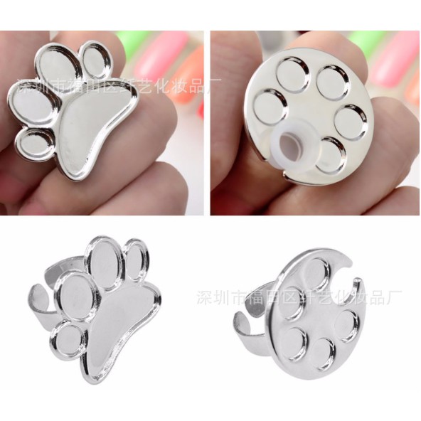 Nhẫn pha sơn gel để vẽ hoặc phối màu tiện lợi