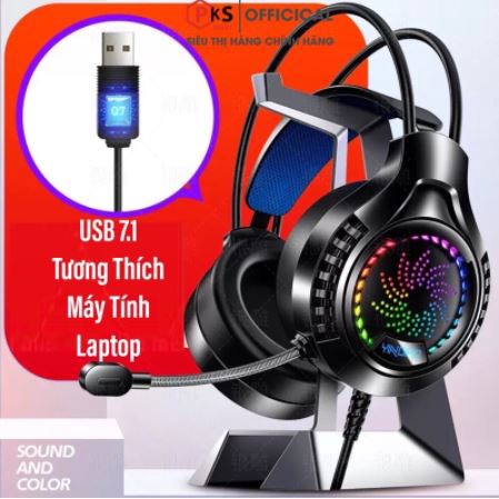 Bàn Phím V8 Và Chuột G5 Tai Nghe Chụp Tai Q7 Gaming YINOIAO Nút Tròn Đèn LED Xuyên Chữ Có 3 Màu Xanh, Hồng, Đen