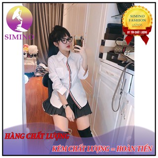 [GIÁ SIÊU SỐC] ÁO SƠ MI TRẮNG NỮ VIỀN NẸP