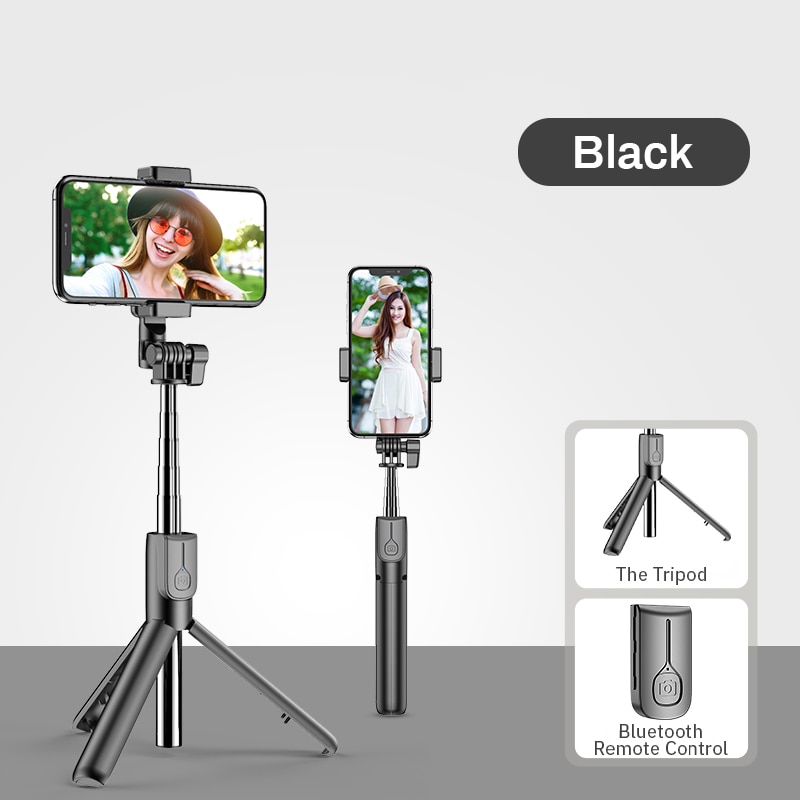 Gậy Chụp Hình Tự Sướng Không Dây Có Đèn Led Làm Giá Đỡ Ba Chân Cho Iphone Xiaomi Huawei Android