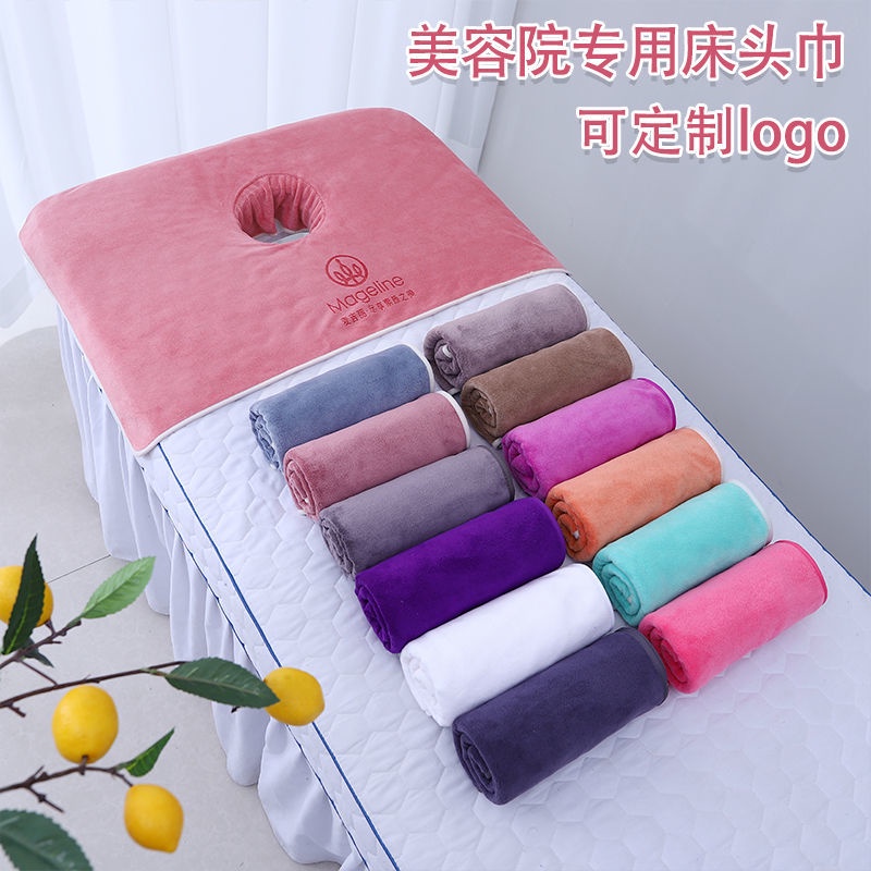Khăn lót mặt có lỗ cho giường spa