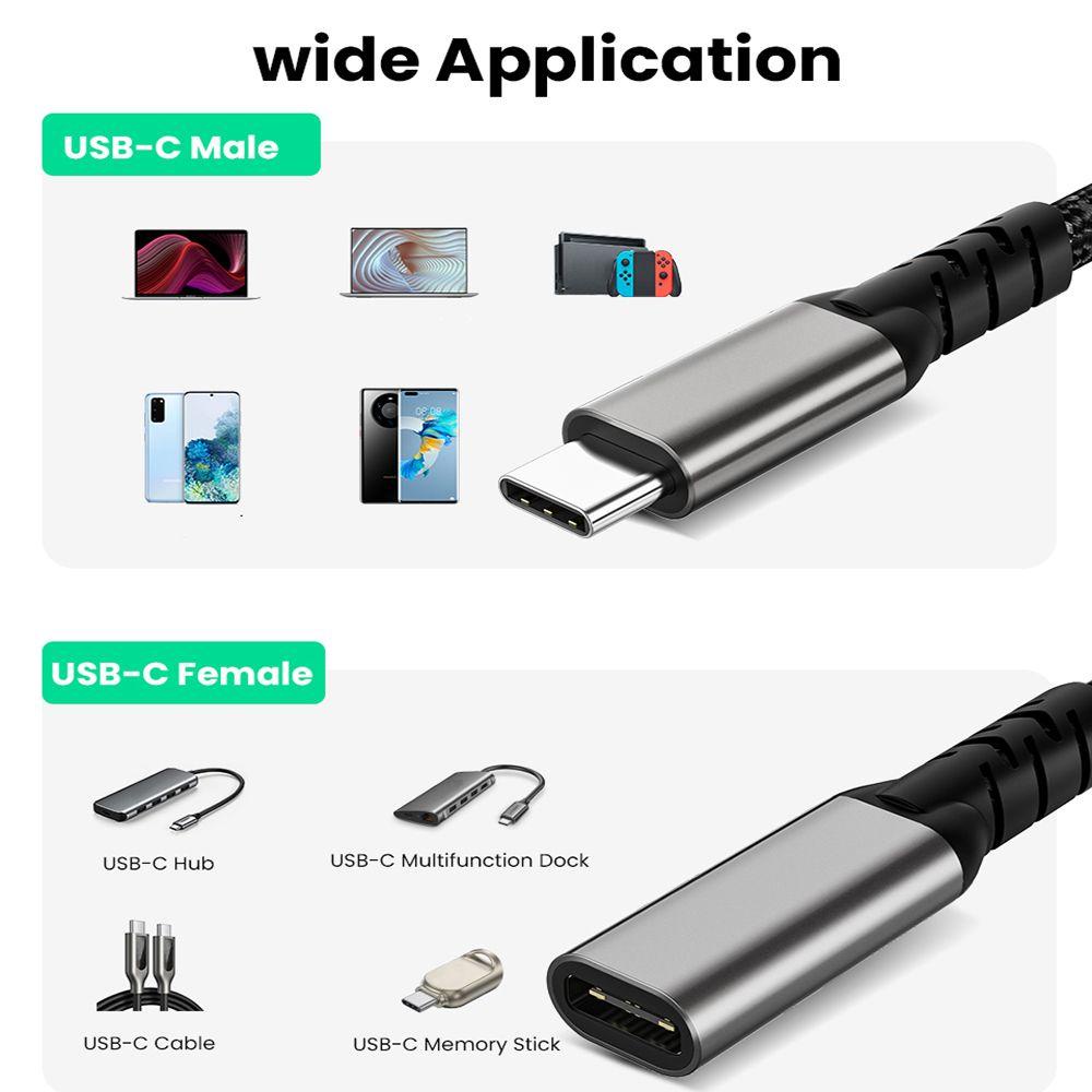 Dây Cáp Sạc Nhanh / Truyền Dữ Liệu Type-C 4K 60Hz 10Gbps Chuyên Dụng Cho Laptop