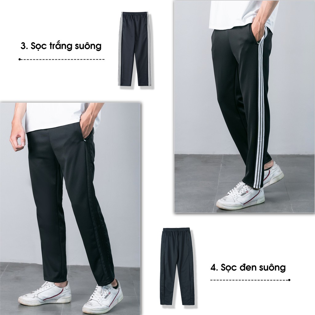 Quần thể thao nam nỉ dày dặn 3 sọc LITAIA Jogger 3 lines NoBrandFelt