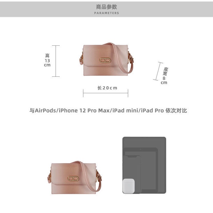 Túi Đeo Một Bên Vai Hình Vuông Nhỏ Màu Hồng Thời Trang Phong Cách Hàn Quốc Cho Nữ 2022