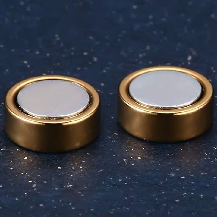 Bông khuyên tai hít nam châm titan Hàn Quốc không gỉ (kích thước 6mm 8mm 10mm)