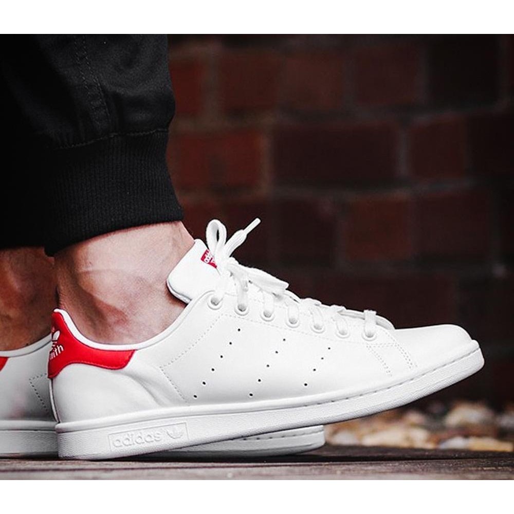 [full box] Giày Sneaker Stan Smith White/Red