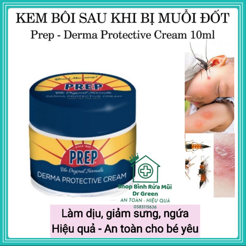 PREP kem bôi sau khi muỗi đốt côn trùng cắn , làm dịu giảm ngứa, sưng lọ 10ml