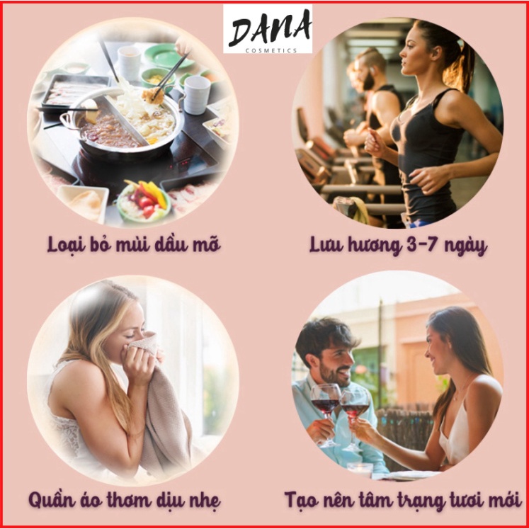 Hạt lưu hương quần áo xả vải sử dụng cho máy giặt tạo hương thơm dễ chịu trong 72 tiếng DANA