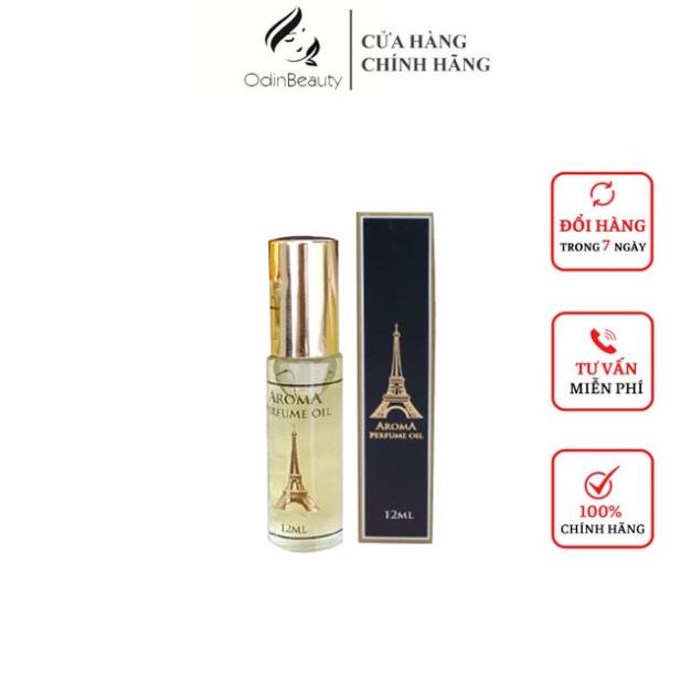 Tinh dầu nước hoa Pháp Aroma Perfume dạng lăn 12ml lưu hương 12h hương thơm quyến rũ