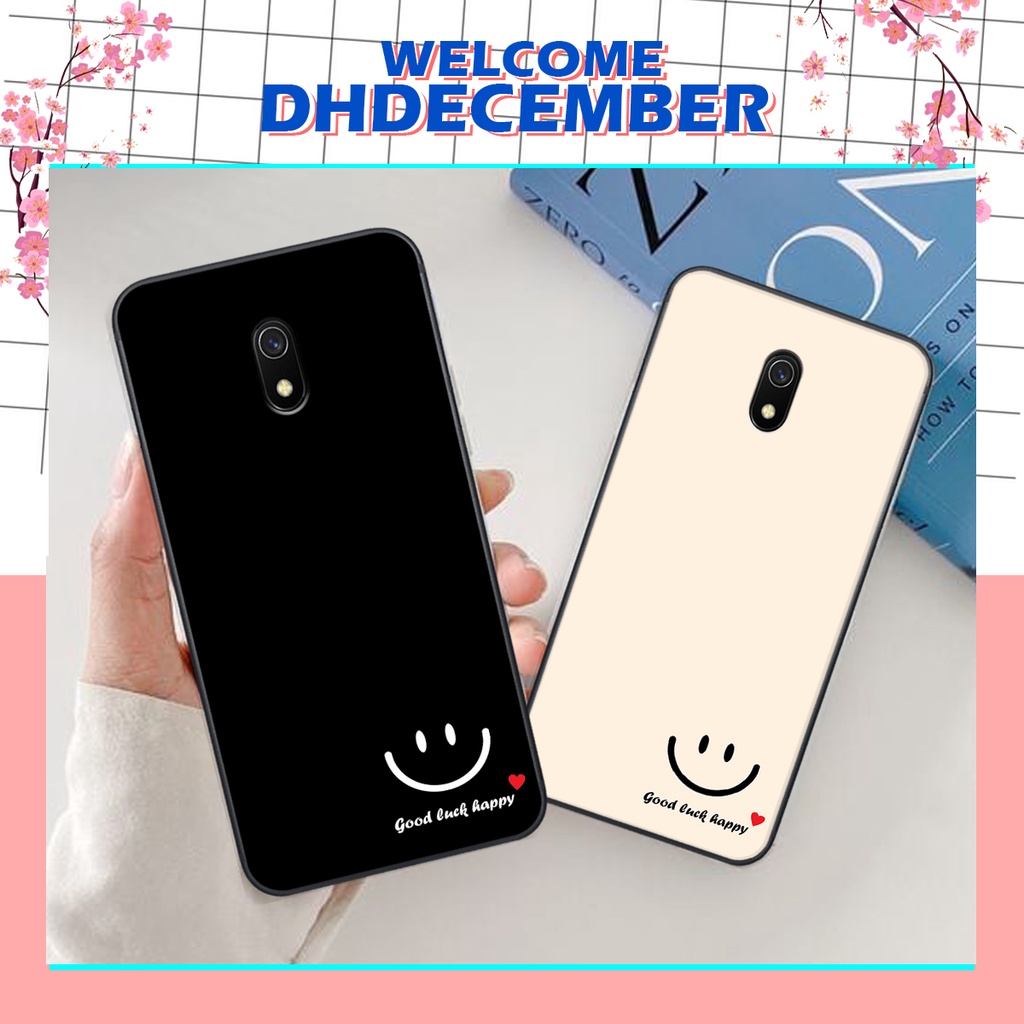 Ốp lưng Xiaomi REDMI 8A in hình nice ,good luck happy ốp xinh viền dẻo đẹp chất