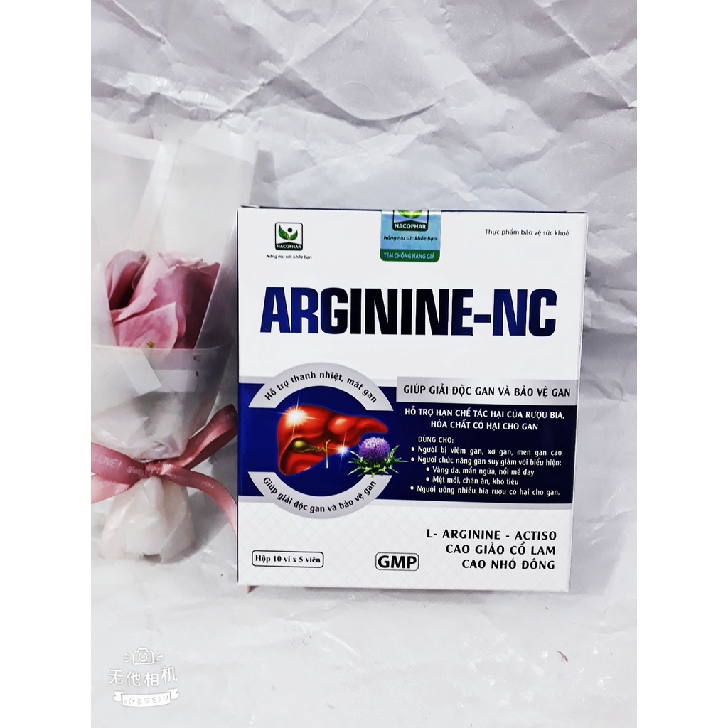 Viên uống Giải độc gan ARGININE NC, hỗ trợ thanh nhiệt, mát gan; tăng cường chức năng gan; hỗ trợ hạ men gan