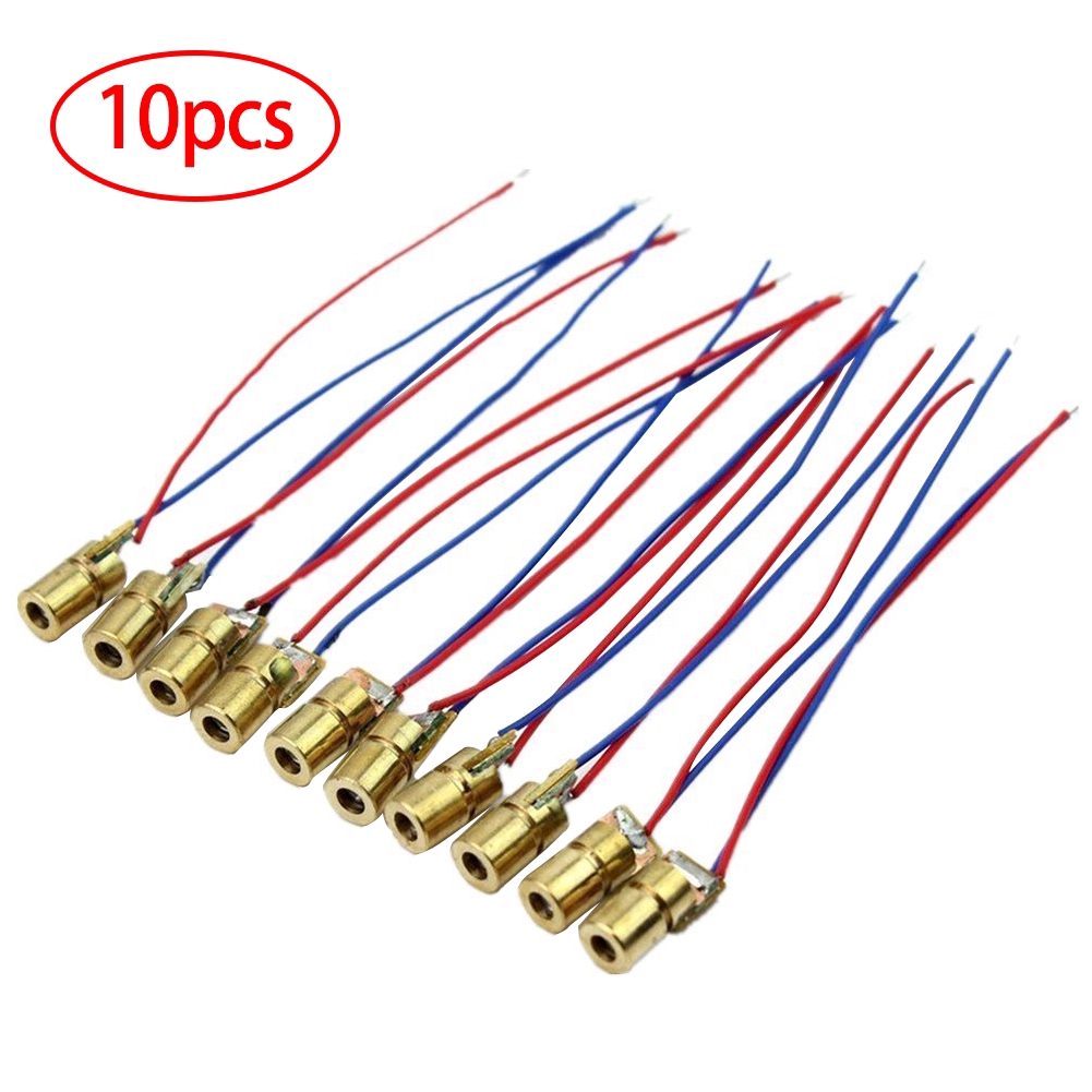 Set 10 đầu mô đun đi ốt chấm laze mini ANNIES 650nm 6mm thích hợp cho đồ chơi laze