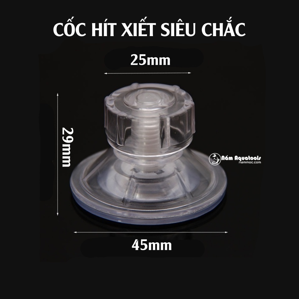 Nút Hít Kính Siêu Chắc Chắn | Nút Hít Kính Kèm Ốc Siết Chống Rơi