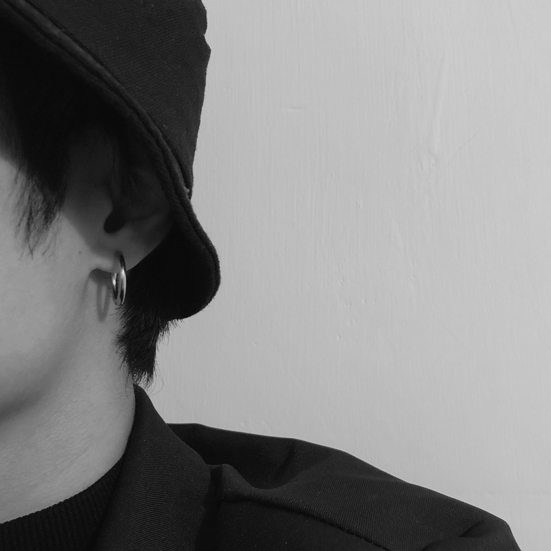 Khuyên tai 22245 bằng thép không gỉ đơn giản hợp thời trang cho nam và nữ