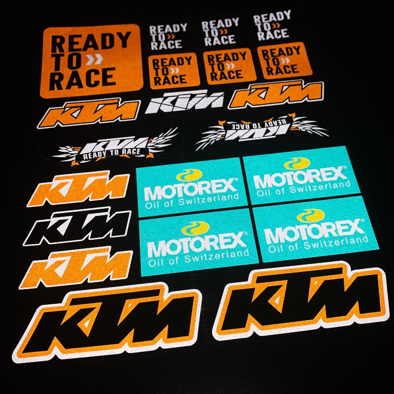 Miếng Dán Phản Quang Trang Trí Bình Xăng Xe Ktm 250 390 690 750 1090 1290gt Duke 200 Rc Tmxk 109