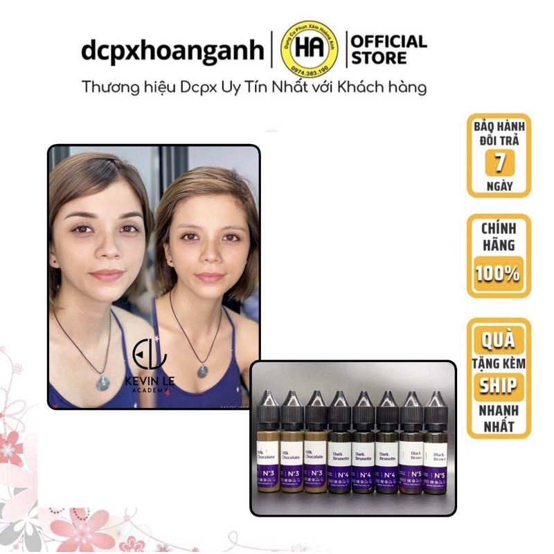 Mực Phun Xăm Hanafy Của Nga lên màu đẹp tự nhiên dùng điêu khắc đi hairstroke đặc biệt ombre đẹp | Mực Phun Xăm