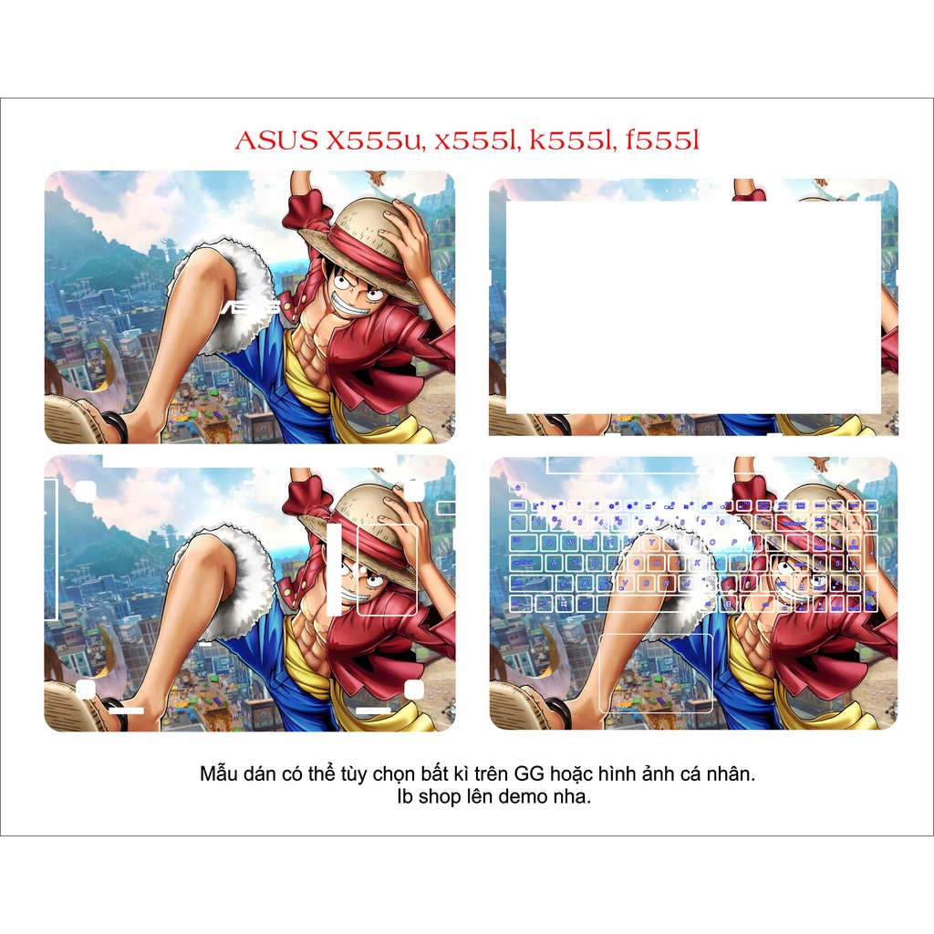 Skin dán cho laptop Asus X555U , X555L , K555L  CÁC DÒNG  Asus ExpertBook  , TUF Gaming , Vivobook GIÁ SỐC