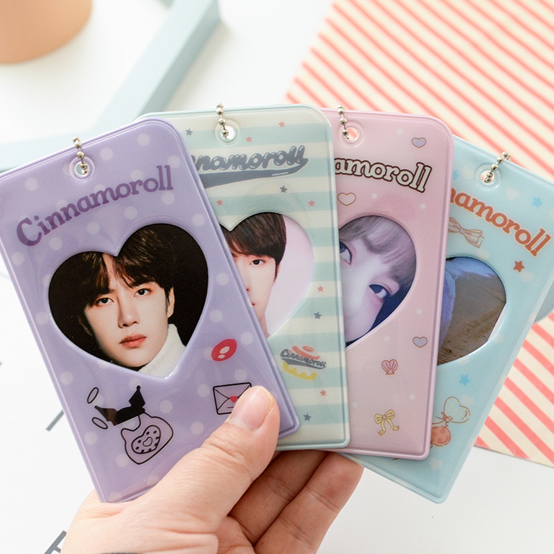 SANRIO Túi Đựng Thẻ Họa Tiết Hoạt Hình Dễ Thương Xinh Xắn