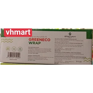 Màng bọc thực phẩm PE GREENECO WRAP side 30cm*250m