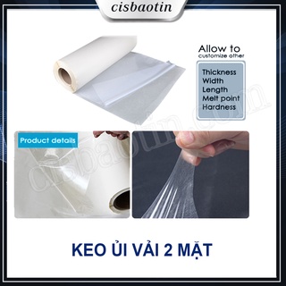 KEO ỦI VẢI 2 MẶT( ĐỊNH LƯỢNG 1.2.MM) KHỔ 0.48*1M