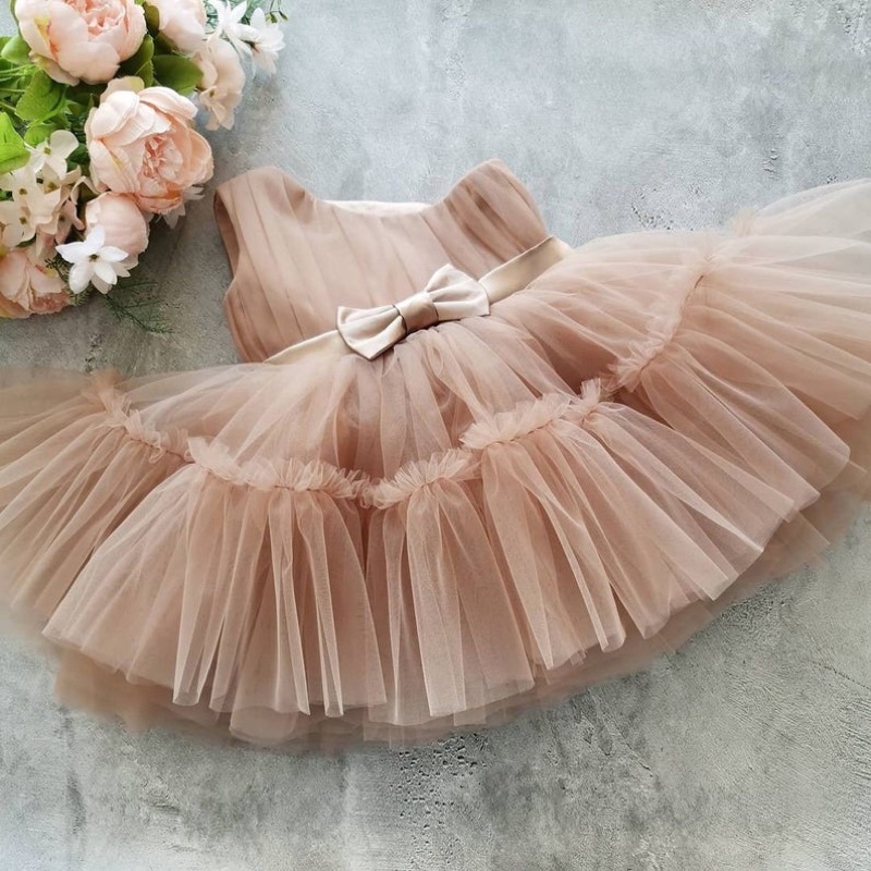 ĐẦM LỆCH VAI ĐI TIỆC CHO BÉ
