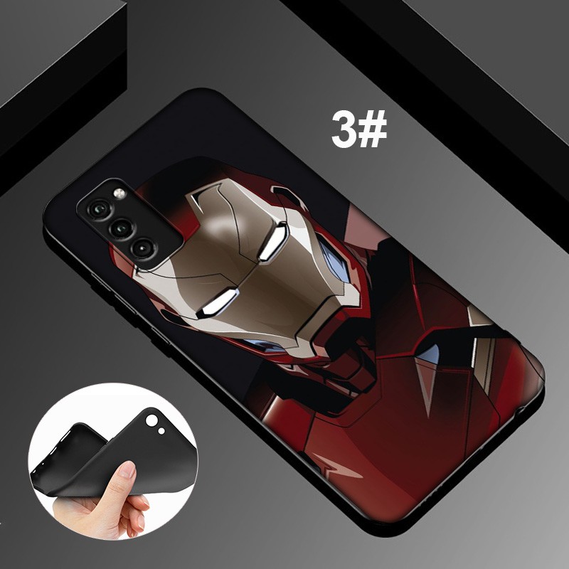 Ốp điện thoại TPU mềm mỏng vừa vặn in hình Marvel Người Sắt cho Huawei Y6P Y7A Y9A Y6 Y7 Prime 2019 2018 2017