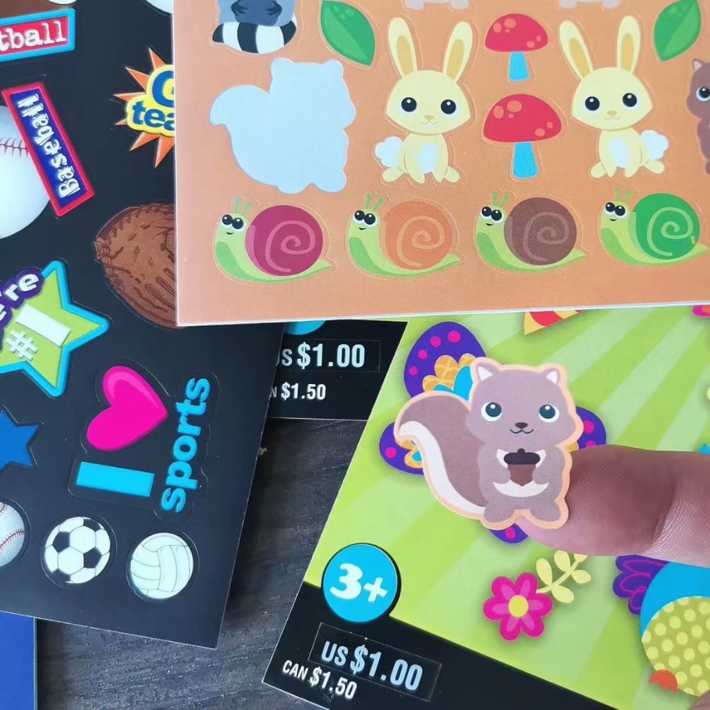 CHỌN MẪU Sticker bóc dán thông mình hàng xuất dư cao cấp cho bé vui chơi sáng tạo