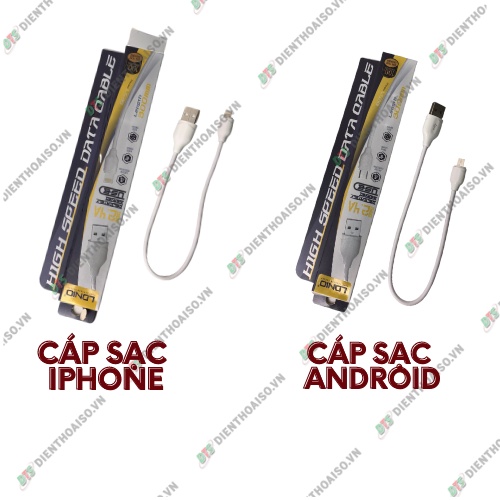 Cáp sạc ldnio ,bison