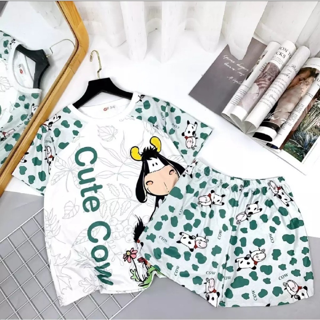 Đồ Bộ Đùi Mặc Nhà Hình Gấu 3D Phối Loang Màu Xinh Xắn Đáng Yêu ,Vải Thun Mềm Mại Freesize Dưới 58kg | BigBuy360 - bigbuy360.vn