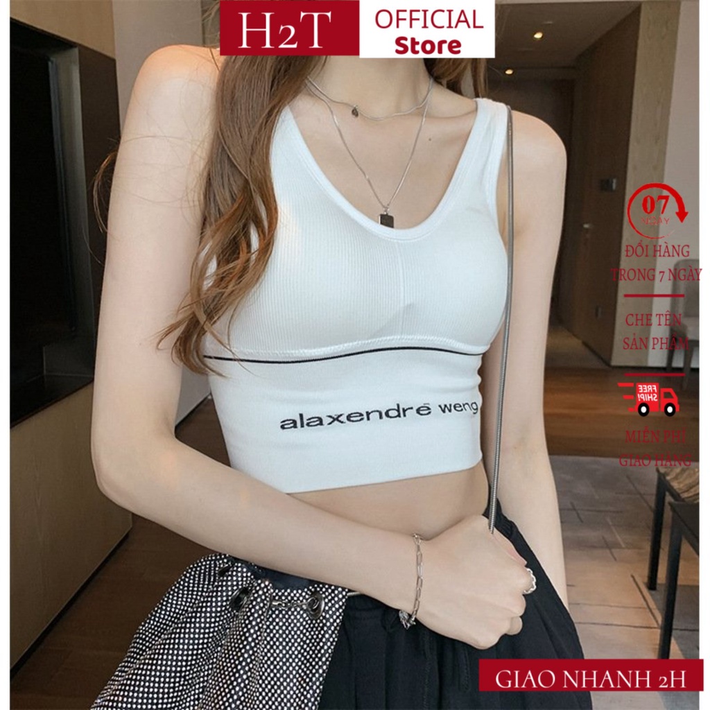 Áo bra nữ len tăm Alex Wang thể thao nâng ngực - Áo bralette coton mềm không gọng mút mỏng Bra1993 H2T | BigBuy360 - bigbuy360.vn
