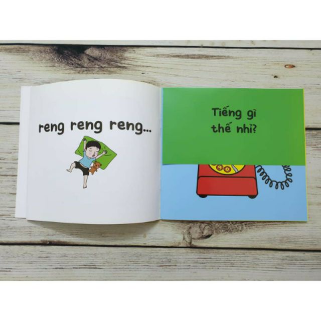 Sách Ehon lật mở Tiếng gì thế nhỉ 6 cuốn NXB Kim Đồng
