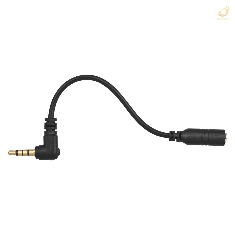 ANDOER Cáp Chuyển Đổi Âm Thanh Microphone Ey-S04 3.5mm 3 Cực Trs Sang 4pin Trrs Male 90 Độ Cho Ipad Smartphone