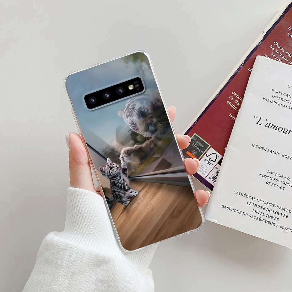 Ốp điện thoại TPU silicon mềm hình hoạt hình cho Samsung Galaxy S10/ S10e/ S10 Plus