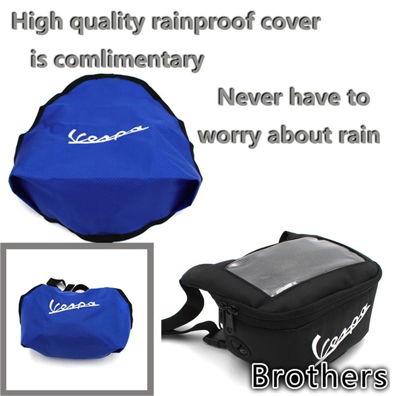 Túi đựng găng tay chống nước treo tay lái xe máy VESPA model LX LXV 125 150 GTS GTV 300 250 GTS300 HPE