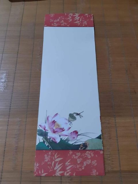 Combo 10 Giấy viết thư pháp có nẹp treo.Giấy viết thư pháp 19x54cm