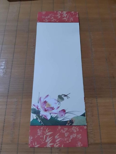 combo 10 Giấy viết thư pháp có nẹp treo.Giấy viết thư pháp 20x55cm