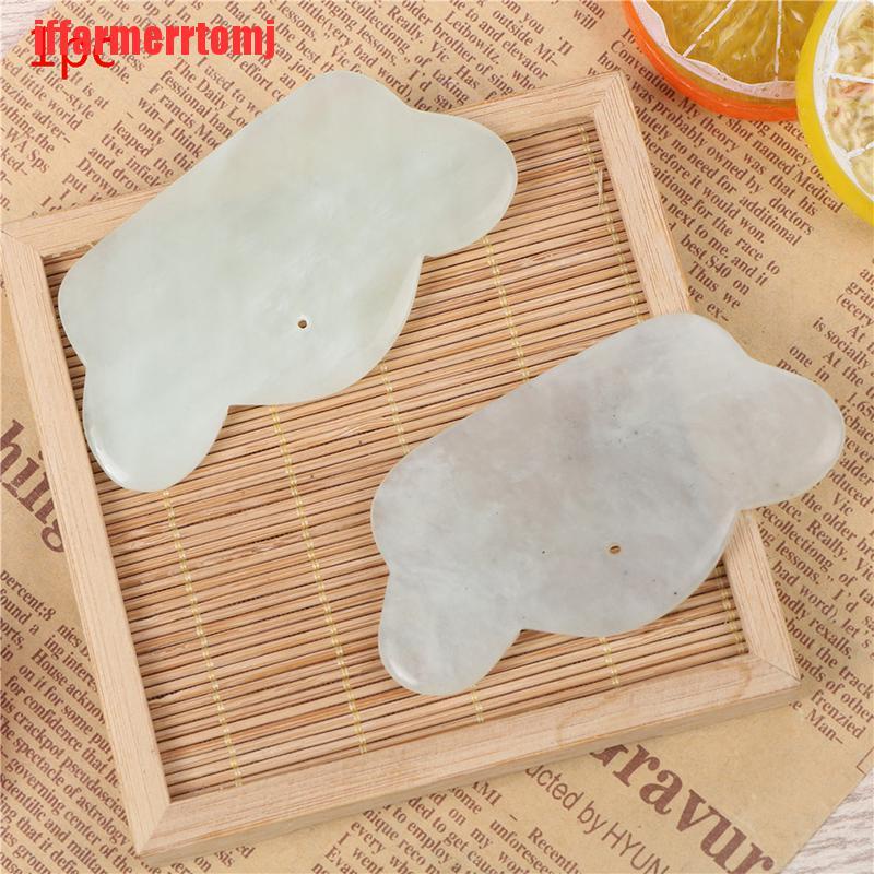 {iffarmerrtomj}1PC Guasha Jade Board Scraper SPA Salon Body Massager Beauty Health Care Tools LAD