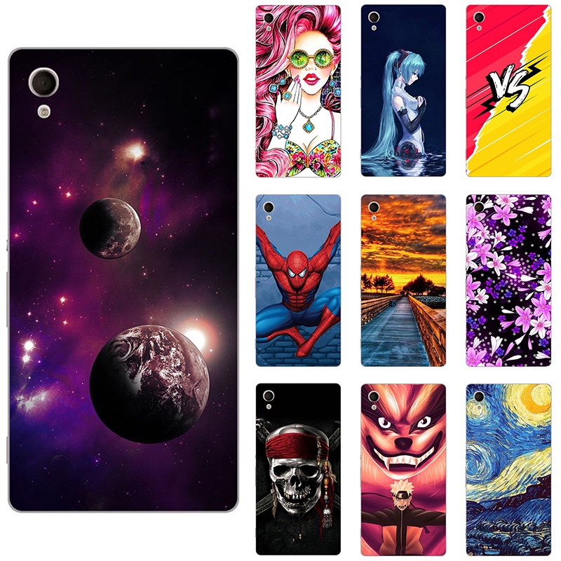 Ốp Lưng Silicone Mềm Nhiều Họa Tiết Dễ Thương Cho Sony Xperia M4 Aqua Dual E2312 E2333 E2363