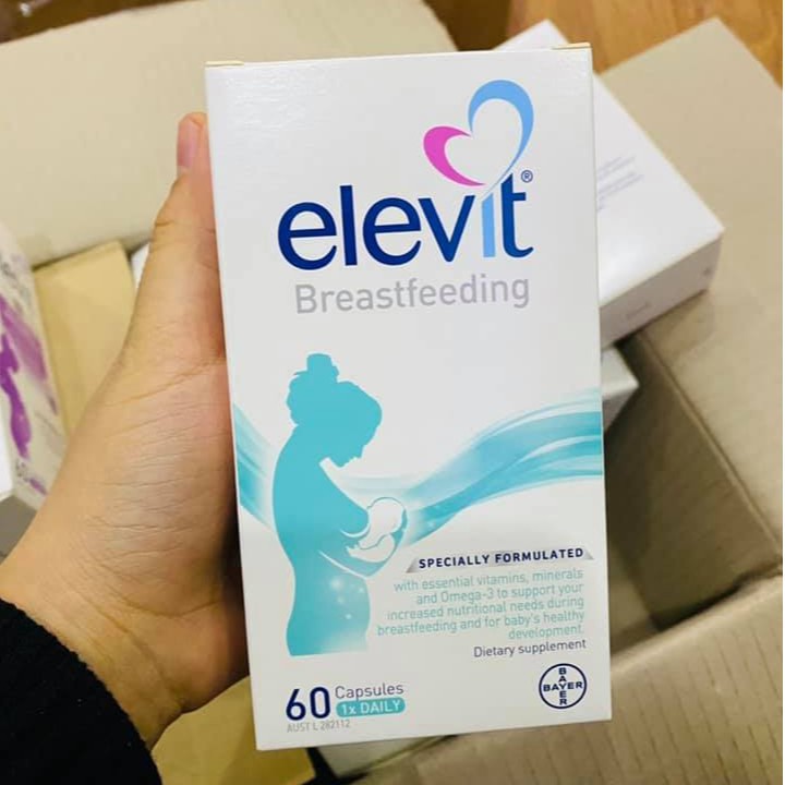 Elevit Breastfeeding bổ sung Vitamin cho mẹ sau sinh và cho con bú - hộp 60 viên