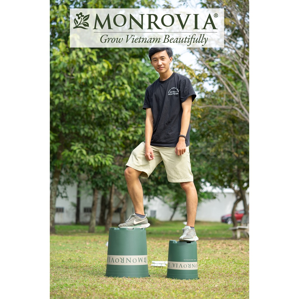 Chậu nhựa trồng cây MONROVIA 1 Gallon để bàn, treo ban công, treo tường, ngoài trời, sân vườn, tiêu chuẩn Châu Âu