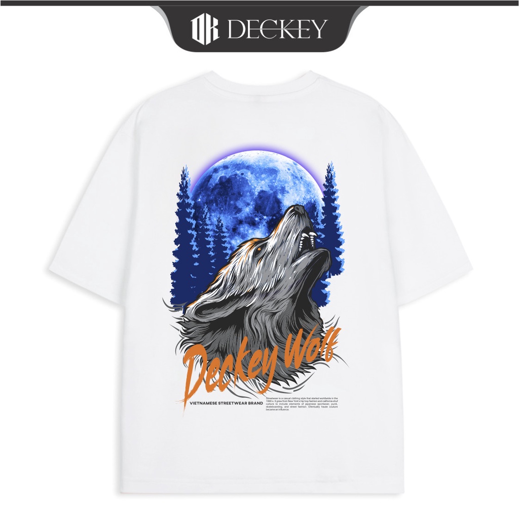 Áo Thun Cotton Unisex Nam Nữ Form Rộng Local Brand DECKEY WOLF
