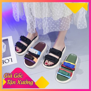 [Hàng Đẹp] Dép Nữ 2 Quai Ngang Đính Nơ Thời Trang Đế Siêu Êm Độn 3cm Và Ôm Chân Siêu HOT