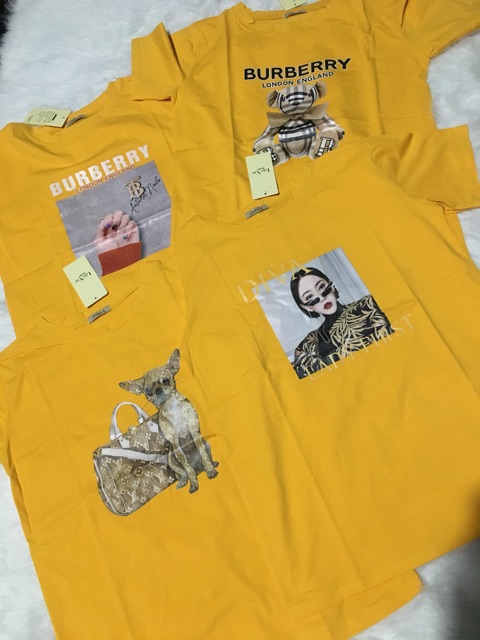Áo phông nữ in hình nhiều màu
