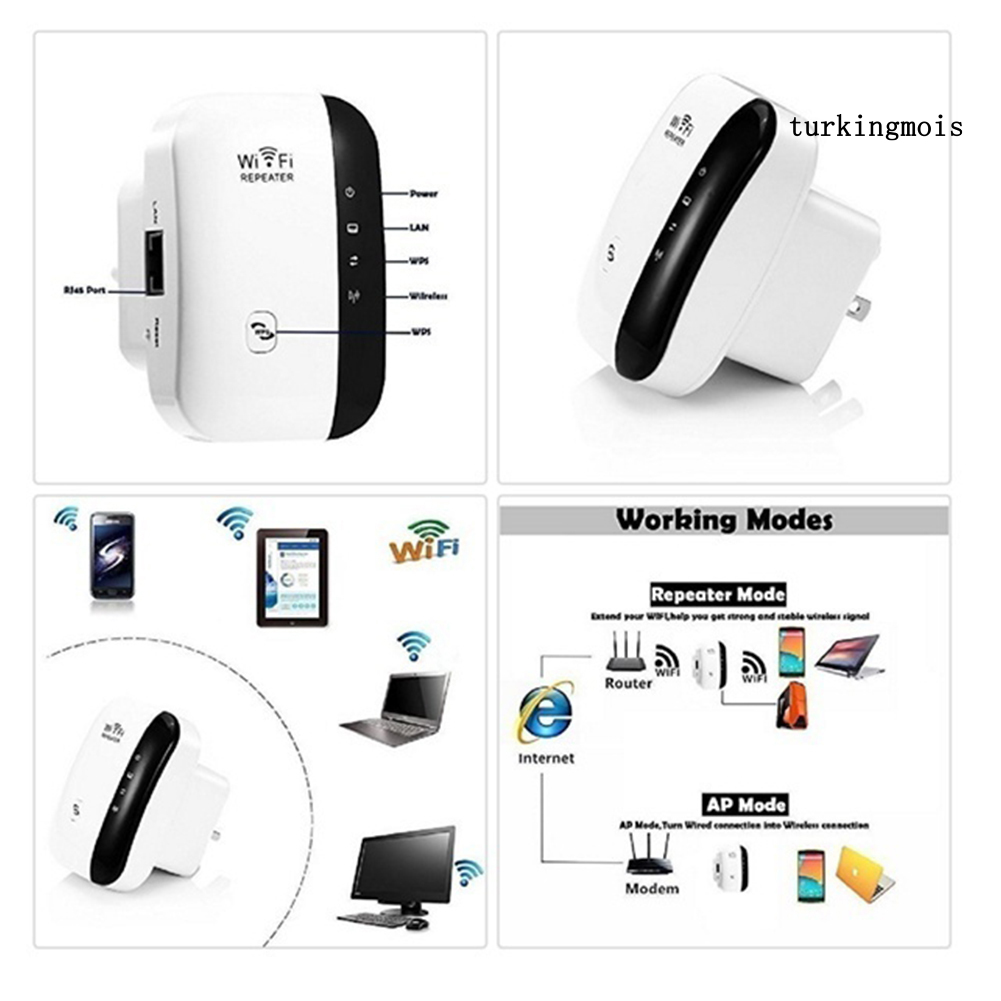 Bộ Phát Wifi 300mbps Phích Cắm Chuẩn Us / Eu / Uk | BigBuy360 - bigbuy360.vn
