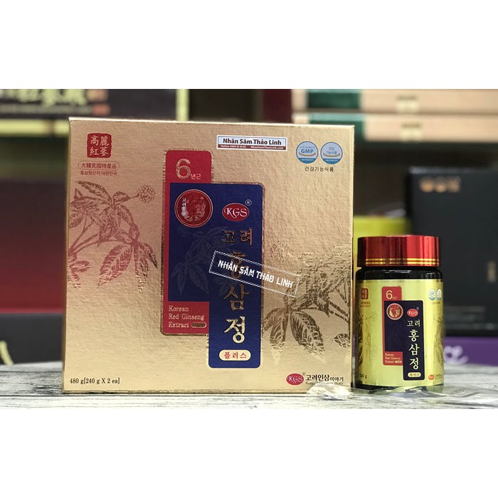 Cao Hồng Sâm KGS Korean Red Ginseng Extract Plus Hàn Quốc 2 Lọ X 240g Hàng Chính Hãng