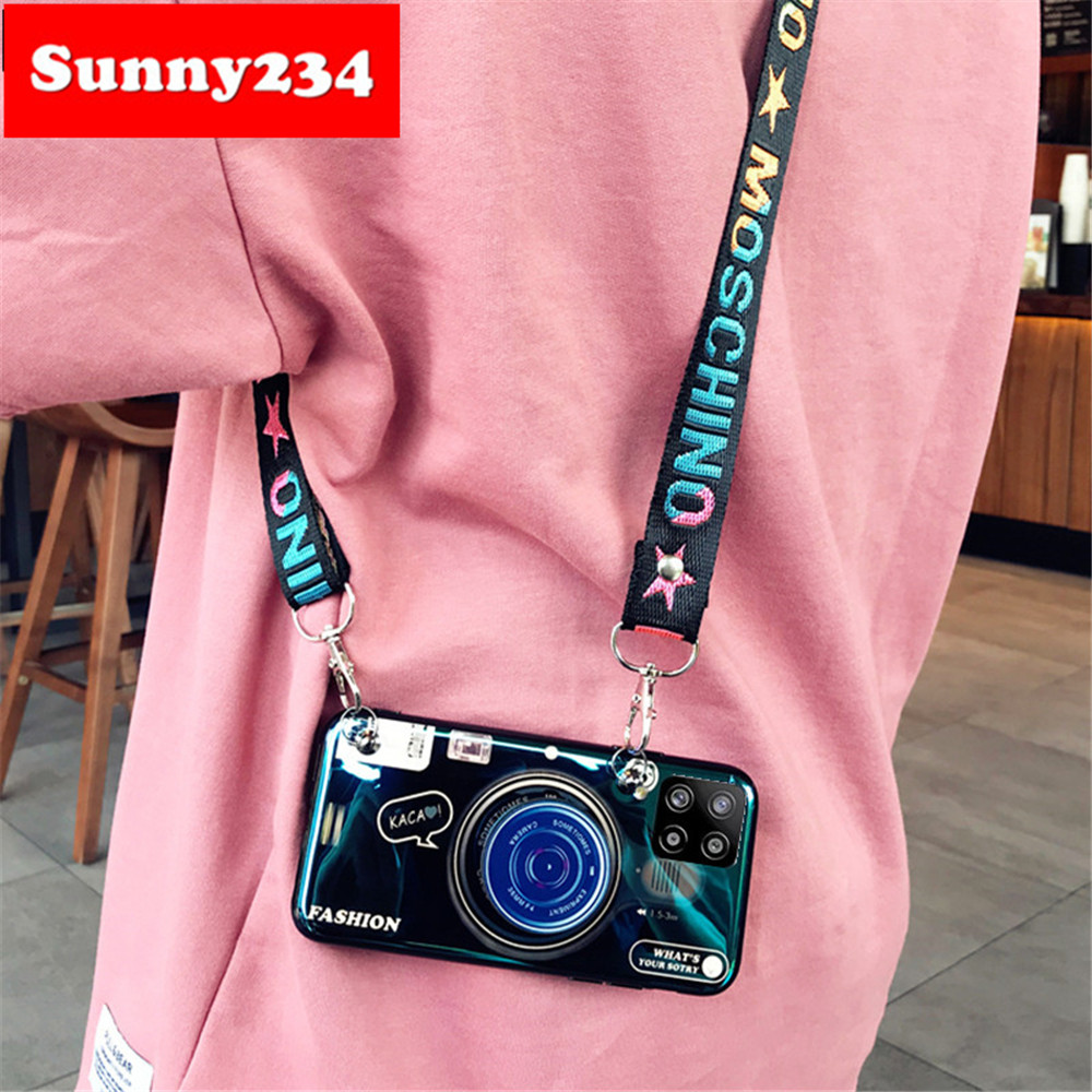 Ốp Điện Thoại Mềm + Giá Đỡ Cho Samsung A02S A01 S21 Plus Ultra S20 FE M51 A12 M01 Note 20 Ultra