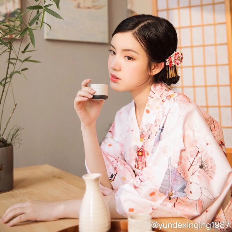 (CÓ SẴN) Áo khoác Kimono Haori Thỏ Cầu Nguyện Nhật Bản